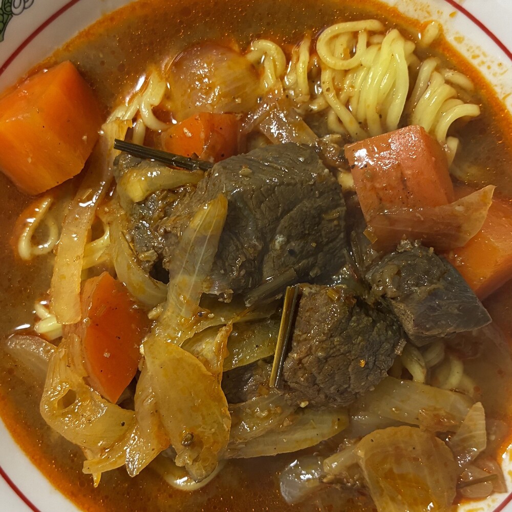 筆者のカレーヌードル